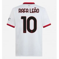 Camisa de Futebol AC Milan Rafael Leao #10 Equipamento Secundário 2024-25 Manga Curta